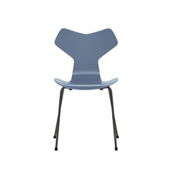 Grand Prix™ | Chair | 3130 | Dusk blue lacquered | Warm graphite base | Stühle | Fritz Hansen