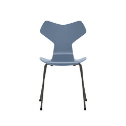 Grand Prix™ | Chair | 3130 | Dusk blue lacquered | Warm graphite base | Sillas | Fritz Hansen