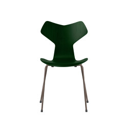 Grand Prix™ | Chair | 3130 | Evergreen  coloured ash | Brown bronze base | Chaises | Fritz Hansen