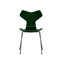 Grand Prix™ | Chair | 3130 | Evergreen  lacquered | Brown bronze base | Chaises | Fritz Hansen