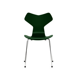 Grand Prix™ | Chair | 3130 | Evergreen  lacquered | Chrome base | Chaises | Fritz Hansen