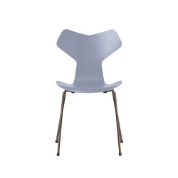 Grand Prix™ | Chair | 3130 | Lavender blue coloured ash | Brown bronze base | Chairs | Fritz Hansen