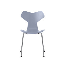 Grand Prix™ | Chair | 3130 | Lavender blue coloured ash | Silver grey base | Chaises | Fritz Hansen