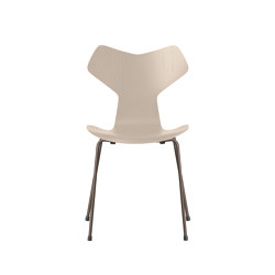 Grand Prix™ | Chair | 3130 | Light beige coloured ash | Brown bronze base | Chairs | Fritz Hansen