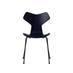 Grand Prix™ | Chair | 3130 | Midnight blue coloured ash | Black base | Chairs | Fritz Hansen