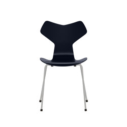 Grand Prix™ | Chair | 3130 | Midnight blue lacquered | Nine grey base | Sillas | Fritz Hansen