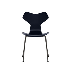 Grand Prix™ | Chair | 3130 | Midnight blue lacquered | Warm graphite base | Stühle | Fritz Hansen