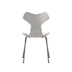 Grand Prix™ | Chair | 3130 | Nine grey coloured ash | Brown bronze base | Sedie | Fritz Hansen