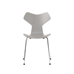 Grand Prix™ | Chair | 3130 | Nine grey coloured ash | Chrome base | Chairs | Fritz Hansen