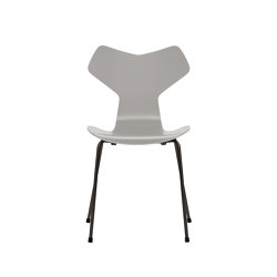 Grand Prix™ | Chair | 3130 | Nine grey lacquered | Black base | Sillas | Fritz Hansen