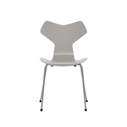 Grand Prix™ | Chair | 3130 | Nine grey lacquered | Silver grey base | Sedie | Fritz Hansen
