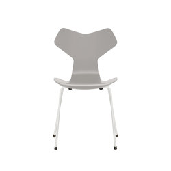 Grand Prix™ | Chair | 3130 | Nine grey lacquered | White base | Chairs | Fritz Hansen