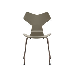 Grand Prix™ | Chair | 3130 | Olive green lacquered | Brown bronze base | Stühle | Fritz Hansen
