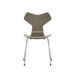 Grand Prix™ | Chair | 3130 | Olive green lacquered | Nine grey base | Chaises | Fritz Hansen