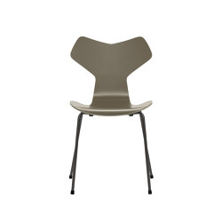 Grand Prix™ | Chair | 3130 | Olive green lacquered | Warm graphite base | Chaises | Fritz Hansen