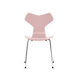 Grand Prix™ | Chair | 3130 | Pale rose lacquered | Chrome base | Sedie | Fritz Hansen