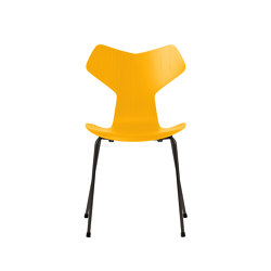 Grand Prix™ | Chair | 3130 | True yellow coloured ash | Black base | Stühle | Fritz Hansen