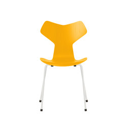 Grand Prix™ | Chair | 3130 | True yellow coloured ash | White base | Sillas | Fritz Hansen