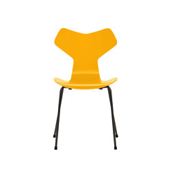 Grand Prix™ | Chair | 3130 | True yellow lacquered | Black base | Sillas | Fritz Hansen