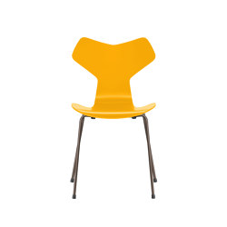 Grand Prix™ | Chair | 3130 | True yellow lacquered | Brown bronze base | Chairs | Fritz Hansen