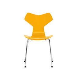 Grand Prix™ | Chair | 3130 | True yellow lacquered | Chrome base | Sedie | Fritz Hansen