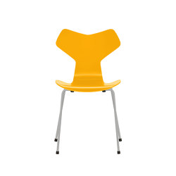 Grand Prix™ | Chair | 3130 | True yellow lacquered | Nine grey base | Stühle | Fritz Hansen