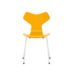 Grand Prix™ | Chair | 3130 | True yellow lacquered | White base | Chairs | Fritz Hansen