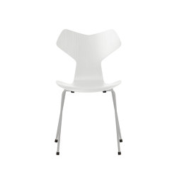 Grand Prix™ | Chair | 3130 | White coloured ash | Nine grey base | Stühle | Fritz Hansen