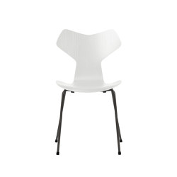 Grand Prix™ | Chair | 3130 | White coloured ash | Warm graphite base | Chaises | Fritz Hansen