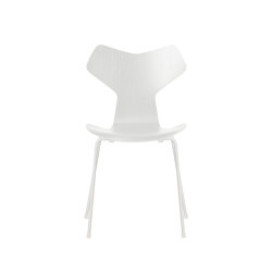 Grand Prix™ | Chair | 3130 | White coloured ash | White base | Chaises | Fritz Hansen