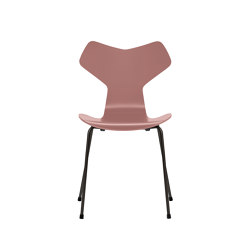 Grand Prix™ | Chair | 3130 | Wild rose lacquered | Black base | Sedie | Fritz Hansen