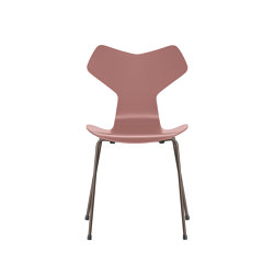 Grand Prix™ | Chair | 3130 | Wild rose lacquered | Brown bronze base | Chairs | Fritz Hansen