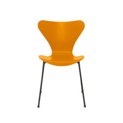 Series 7™ | Chair | 3107 | Burnt Yellow coloured ash | Warm graphite base | Sillas | Fritz Hansen