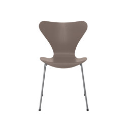 Series 7™ | Chair | 3107 | Deep Clay coloured ash | Silver grey base | Chaises | Fritz Hansen