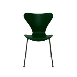 Series 7™ | Chair | 3107 | Evergreen coloured ash | Black base | Stühle | Fritz Hansen