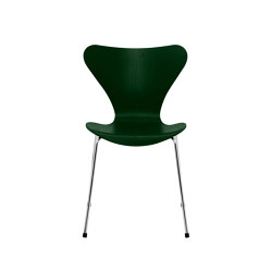 Series 7™ | Chair | 3107 | Evergreen coloured ash | Chrome base | Stühle | Fritz Hansen