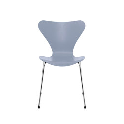 Series 7™ | Chair | 3107 | Lavender blue coloured ash | Chrome base | Chairs | Fritz Hansen