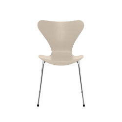 Series 7™ | Chair | 3107 | Light beige coloured ash | Chrome base | Chairs | Fritz Hansen
