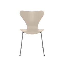 Series 7™ | Chair | 3107 | Light beige coloured ash | Silver grey base | Sedie | Fritz Hansen