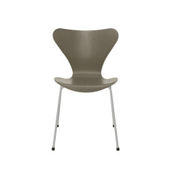 Series 7™ | Chair | 3107 | Olive Green coloured ash | Nine grey base | Sedie | Fritz Hansen