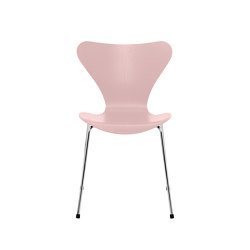 Series 7™ | Chair | 3107 | Pale rose coloured ash | Chrome base | Stühle | Fritz Hansen