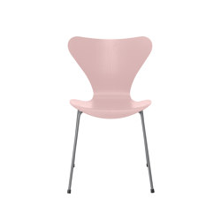 Series 7™ | Chair | 3107 | Pale rose coloured ash | Silver grey base | Sedie | Fritz Hansen