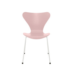 Series 7™ | Chair | 3107 | Pale rose coloured ash | White base | Chairs | Fritz Hansen