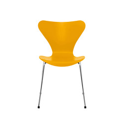 Series 7™ | Chair | 3107 | True yellow coloured ash | Chrome base | Chairs | Fritz Hansen