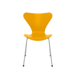 Series 7™ | Chair | 3107 | True yellow coloured ash | Nine grey base | Sedie | Fritz Hansen