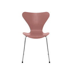 Series 7™ | Chair | 3107 | Wild rose coloured ash | Chrome base | Sillas | Fritz Hansen