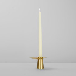 Orbit 02 (Brushed brass) | Candlesticks / Candleholder | Roll & Hill
