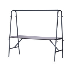 Monobar | Bar table (with a top shelf) | Dining tables | Punto Design