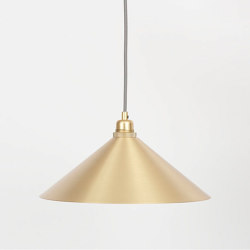 Cone large l brass l incl. pendant | Suspended lights | Frama