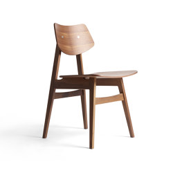 1960 Wood Chair, Natural Walnut | Sillas | Rex Kralj